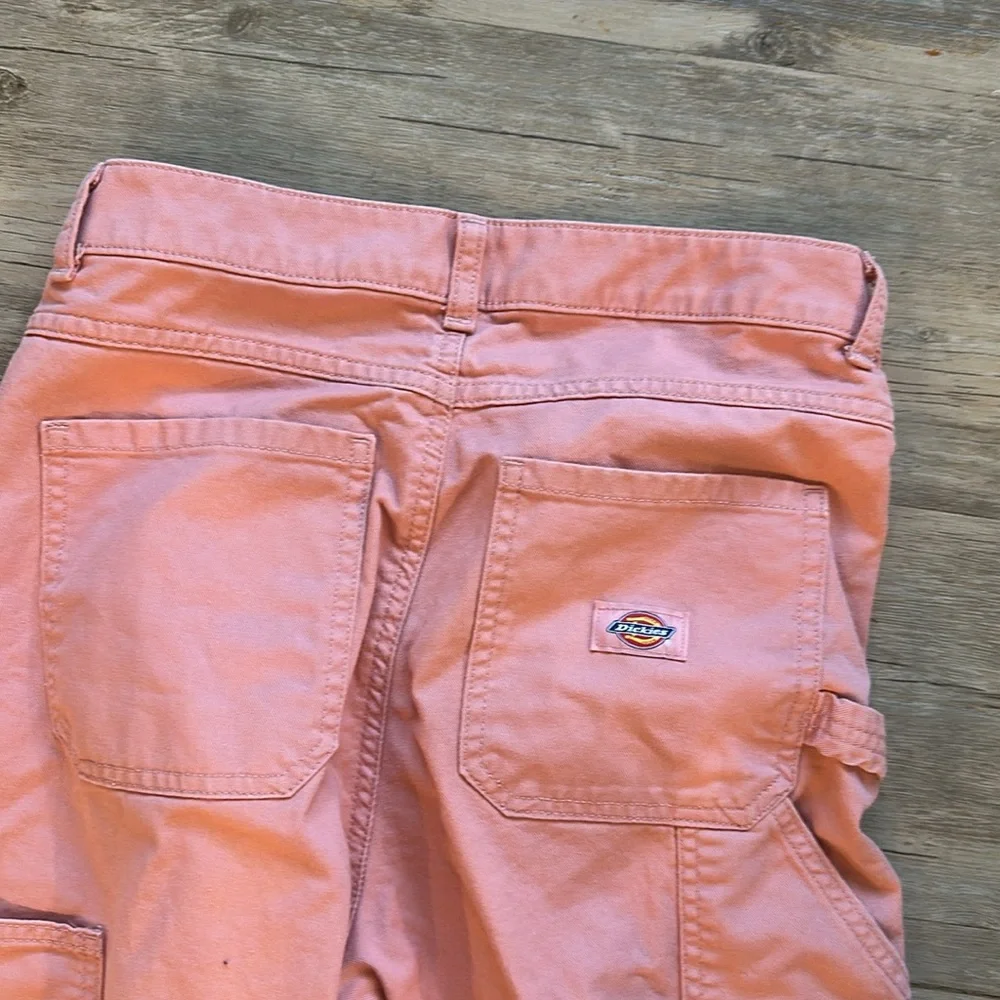 Dickies Salmon Pink Cargo Pants Sz 0 - Picture 5 of 6